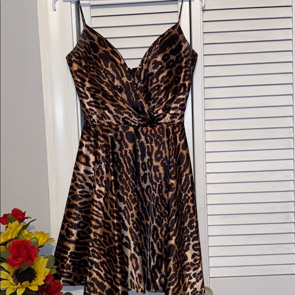 Cheetah Homecoming Dress
